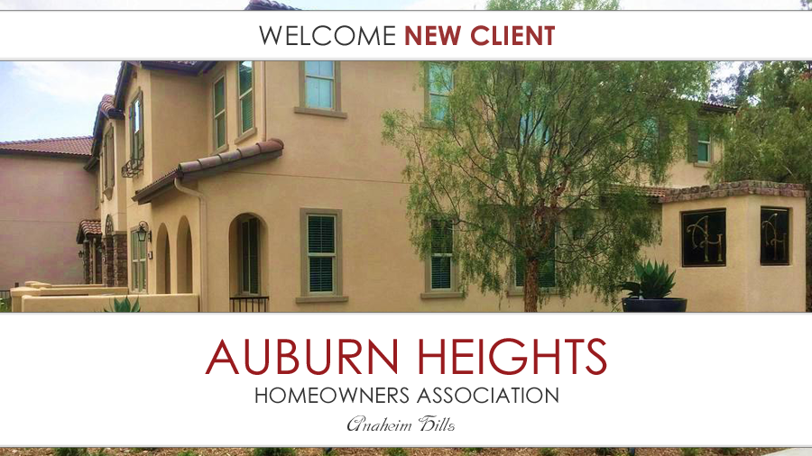 New Client Auburn Heights Homeowners Association — HOA Lawyer Blog