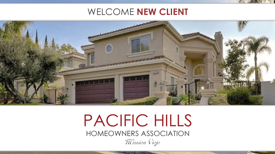 New Client Pacific Hills Homeowners Association — HOA Lawyer Blog