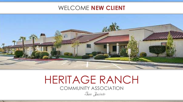 New Client: Heritage Ranch Community Association — HOA Lawyer Blog ...